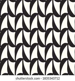 Seamless geometric pattern. Black stripes. White background.