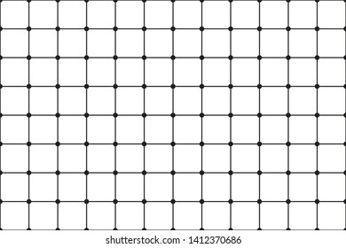 seamless geometric pattern black and white square background, vector, illustration