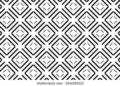 seamless geometric pattern. black and white rectangular line. background, vector, illustration
