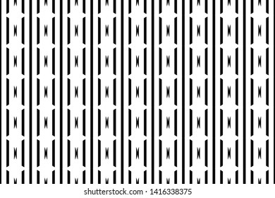 seamless geometric pattern. black and white stripes in a circle. background, vector, illustration