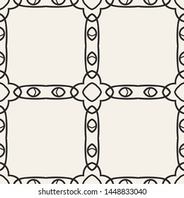 Seamless geometric pattern. Black and white ornamental background. Endless repeating ornate modern art deco texture for wallpaper, packaging, banners, invitations, business cards, fabric prints