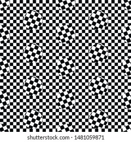  Seamless geometric pattern in black and white. Vintage ornament for wallpaper, printing on the packaging paper, textiles. Vector