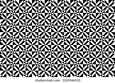 seamless geometric pattern. black and white background, abstract, vector, illustration