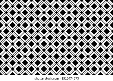 seamless geometric pattern. black and white rectangular. background, vector, illustration