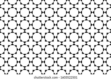 seamless geometric pattern. black and white rectangular. background, vector, illustration