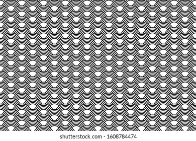 seamless geometric pattern. black and white rectangular. background, vector, illustration