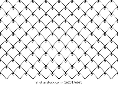 seamless geometric pattern. black and white background. vector, illustration