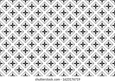 seamless geometric pattern. black and white background. vector, illustration