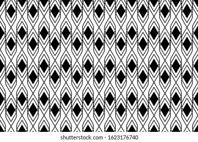 seamless geometric pattern. black and white background. vector, illustration