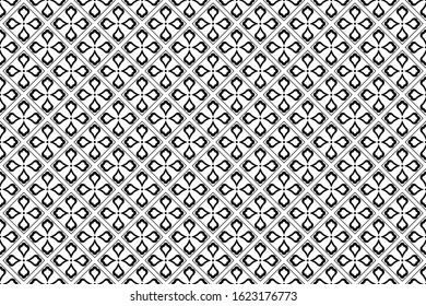 seamless geometric pattern. black and white background. vector, illustration