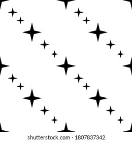 Seamless with geometric pattern black and white background vector.