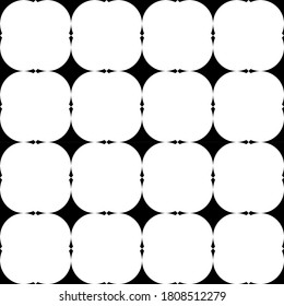Seamless with geometric pattern, black and white background vector.