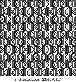 Seamless geometric pattern.  black and white.  vector design