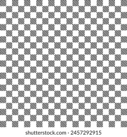 Patrón geométrico sin fisuras. Fondo blanco y negro