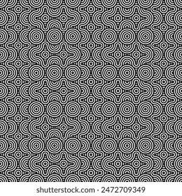 Patrón geométrico sin fisuras. Diseños geométricos sin costuras de los patrones negros y blancos convenientes para los fondos, los Interiores, los textiles, las baldosas, los Fondos de pantalla, la impresión, las texturas, las telas, la cubierta, etc. EPS 10