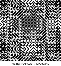 Patrón geométrico sin fisuras. Diseños geométricos sin costuras de los patrones negros y blancos convenientes para los fondos, los Interiores, los textiles, las baldosas, los Fondos de pantalla, la impresión, las texturas, las telas, la cubierta, etc. EPS 10