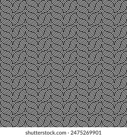 Seamless Geometric pattern. Black and white geometric seamless pattern designs suitable for Backgrounds, Interiors, Textiles, Tiles, Wallpapers, Printing, Textures, Fabrics, Cover, etc. EPS 10