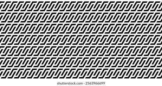 Seamless geometric pattern. Black and white abstract background.