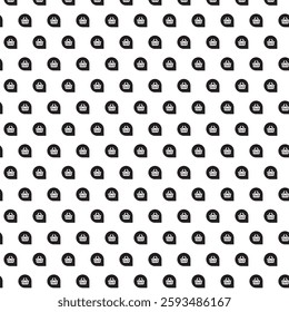 Seamless Geometric Pattern – Black and White Abstract Symmetrical Design for Textiles, Wallpapers, and Graphic Projects