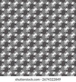 nahtloses geometrisches Muster. schwarz-weißer Hintergrund, Vektorgrafik