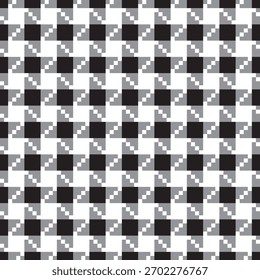 Patrón geométrico sin fisuras. fondo blanco y negro, Vector, ilustración