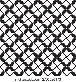 seamless geometric pattern black and white background, vector, illustration