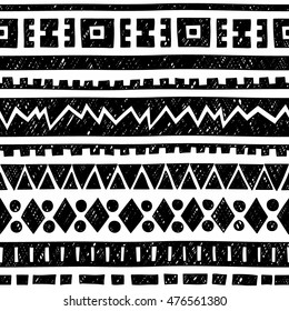 Ethnic Pattern Elements Collection Vector Illustration Stock Vector ...