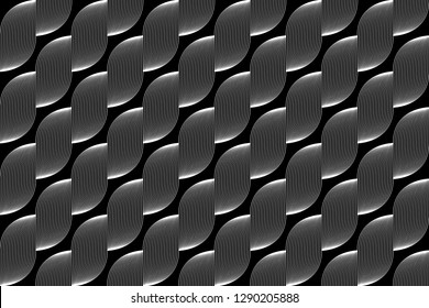 seamless geometric pattern black-white line background, vector, illustration, 