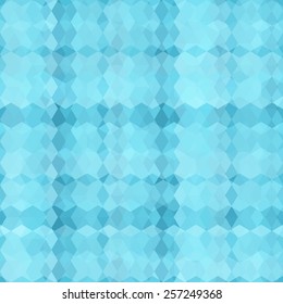 Seamless geometric pattern. Blue checkered background for your design.