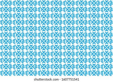 Seamless geometric pattern in blue color