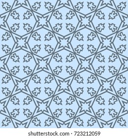 seamless geometric pattern in blue color tone. vector illustration