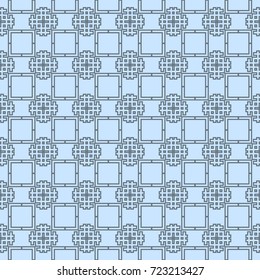 seamless geometric pattern in blue color tone. vector illustration