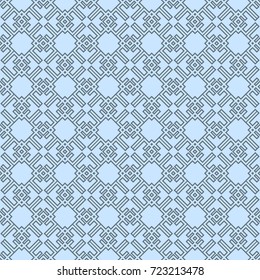 seamless geometric pattern in blue color tone. vector illustration