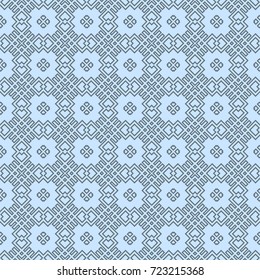 seamless geometric pattern in blue color tone. vector illustration