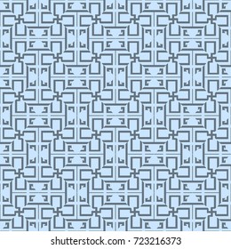 seamless geometric pattern in blue color tone. vector illustration