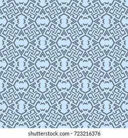 seamless geometric pattern in blue color tone. vector illustration