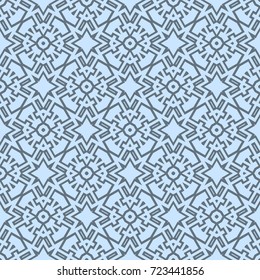 seamless geometric pattern in blue color tone. vector illustration