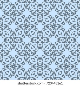 seamless geometric pattern in blue color tone. vector illustration