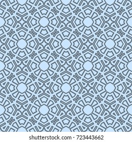 seamless geometric pattern in blue color tone. vector illustration