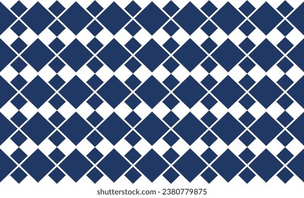 seamless geometric pattern, blue diamond checkerboard repeat pattern, replete image, design for fabric printing or background or t-shirt screening