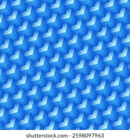 Seamless Geometric Pattern in Blue – Modern and Stylish Background Design