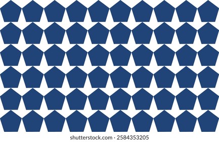 seamless geometric pattern, blue pentagon arranged repeat seamless pattern, replete image design for fabric print or wallpaper or backdrop or wrap paper print