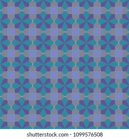 seamless geometric pattern in blue shades