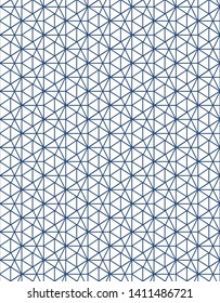 seamless geometric pattern in blue tones