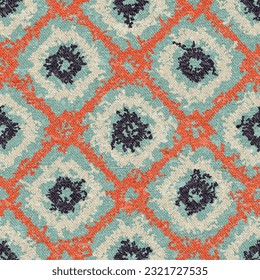 Seamless geometric pattern. Bohemian print for pillows, carpets, blankets. Vector illustration.