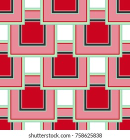 Seamless geometric pattern with bright squares.
