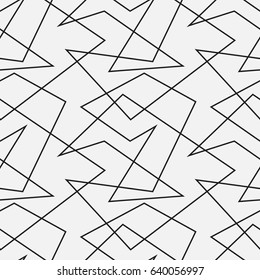 Seamless geometric pattern with broken lines