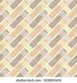 Seamless geometric pattern. Brown floor with wooden texture. Scribble texture. Textile rapport.