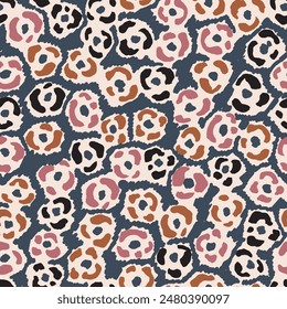 Seamless geometric pattern, brush strokes print.