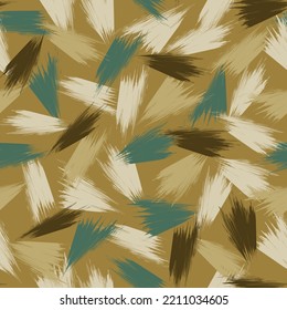 Seamless geometric pattern. Brush texture.